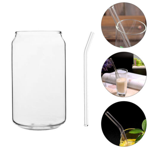 Heat-resistant Glass Straw Cup Tea Glassware Drinking Glasses Baby Travel - Picture 9 of 12