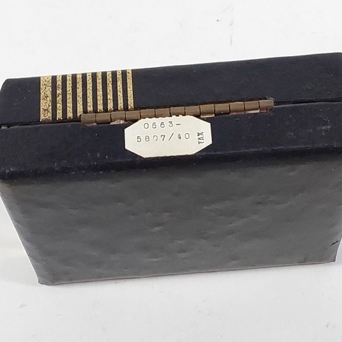 Vintage Swank Square Cufflinks And Tie Clip Silver Tone  - Picture 5 of 6