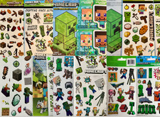 10 Wholesale MINECRAFT Sticker Bundle