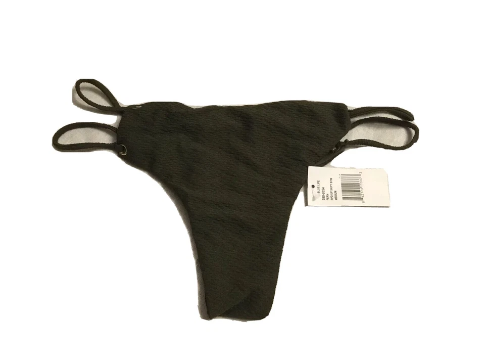 Parte inferior de bikini Blue Life 166639 para mujer con cuerda escasa traje de baño helecho talla mediana Foto 2 de 3