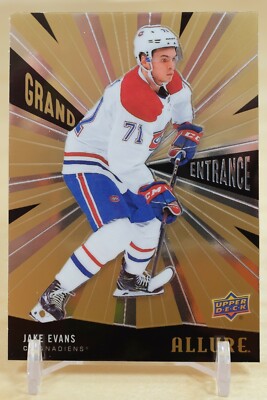 2020-21 Upper Deck Allure Grand Entrance #GE-8 Jake Evans Montreal Canadiens