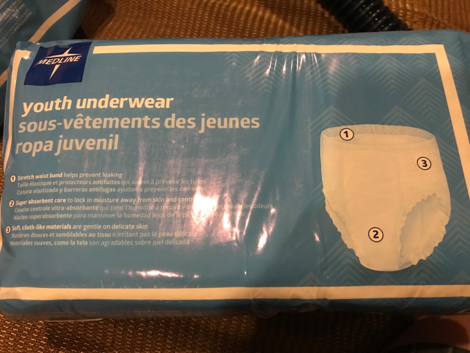 Medline Protective Underwear DryTime Youth Lxl 70 Lbs 12ct for sale