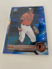 2022 Bowman Chrome Sapphire - Maikol Hernandez - #BCP-155 Orioles