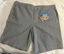 New Columbia PFG Chino Shorts 34x10 Blue And White Checker Omni-Shade UPF 50