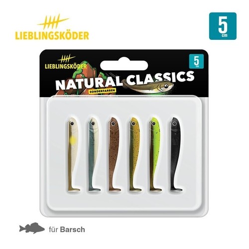 Lieblingsköder Naturel Classics 5cm - 12,5cm Poissons Caoutchouc Leurres Souples - Photo 2/13
