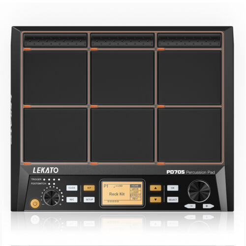 PD705 Percussion Pad 9-Trigger Sample Multipad Tabletop Electric Drum USB MIDI - Picture 3 of 12