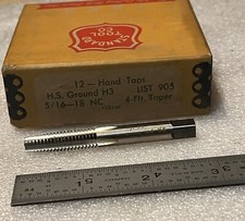 5/16-18 HSS 4 FLUTE TAPER H3 TAP, STANDARD TOOL, USA, NEW