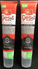 2x Yes to Tomatoes Clear Skin Detoxifying Charcoal Peel Off Mask 2 Fl Oz