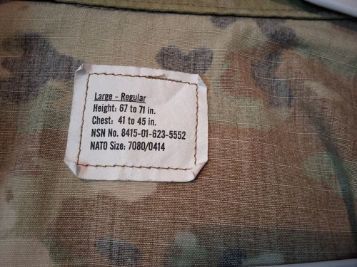Blusa Scorpion W2 Grande Regular Algodón/Nylon OCP Multicam Ejército 8415-01-623-5552 - Imagen 6 de 7