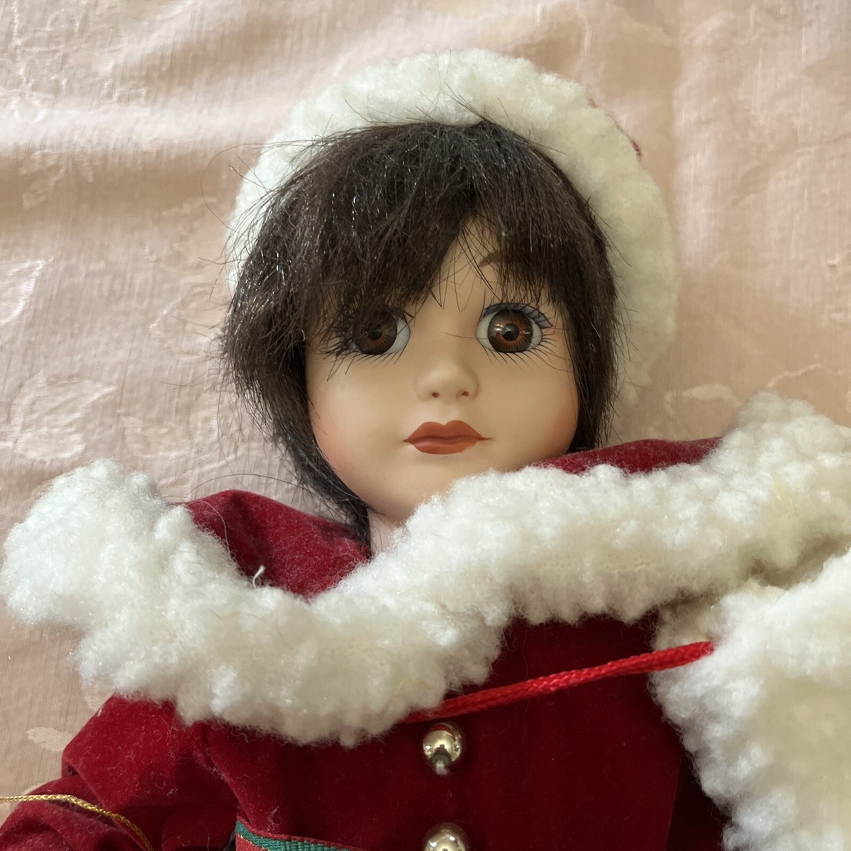 Anco Porcelain Doll Winter Wonderland Edition Christmas 1992