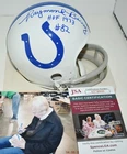 RAYMOND BERRY AUTOGRAPHED 2 BAR TB VSR4 MINI HELMET BALTIMORE COLTS HOF 1973 JSA