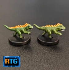 D&D Lot of 2 Miniatures - Crested Felldrake #19 - Dungeons and Dragons - RPG