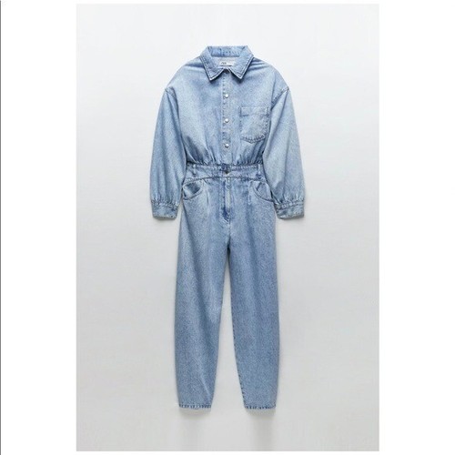 Zara | Denim Worker Jumpsuit | Rare | M 