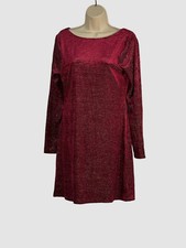 $125 Michael Kors Women's Red Velvet Cowl-Back Mini Dress Size M