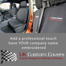 Ford Ranger T6 Wildtrak Double Cab (2012-2018) Front Seat Covers Inc Emb 304 Bem