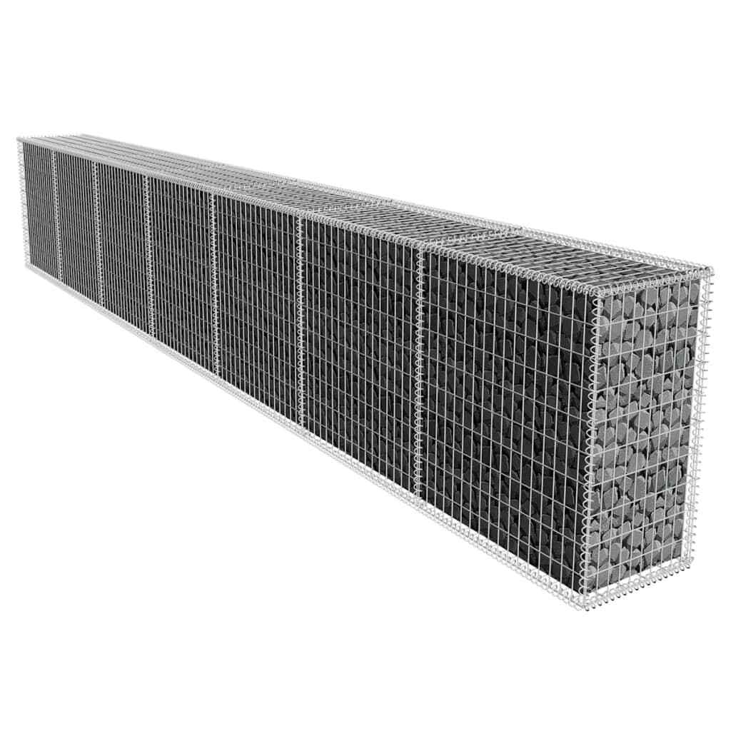 Cage gabion de 600 cm pour brise-vue rigide et soutènement de terrain
