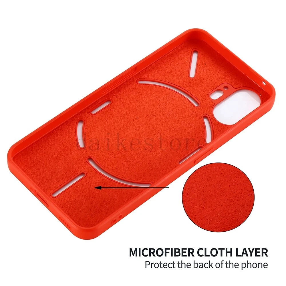Phone Case For Nothing Phone 1 2 2A Silicone Case Soft Cover With Ring Holder