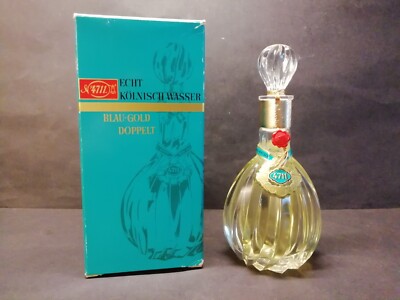 Alte Flasche 4711 Kölnisch Wasser 150ml Vintage Originalkarton Sammelobjekt