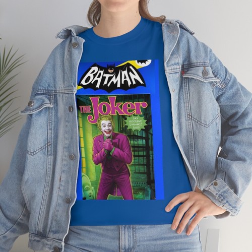 BATMAN 1966 TV Show Joker Short Sleeve Tee - Picture 35 of 46