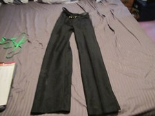 VTG 70'S/80/S MONTGOMERY WARD WOMEN'S POLYESTER PANTS W/BELT BLK SZ 5 USED READ
