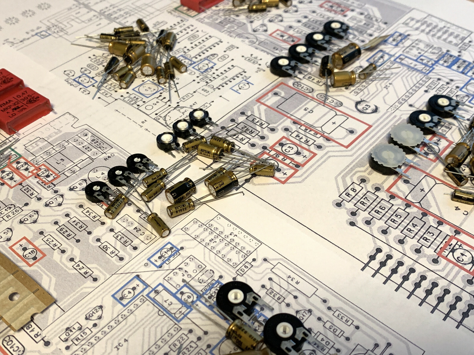 PREMIUM Reparatursatz REVOX B77 KOMPLETT Kondensatoren Trimmer Repairkit MK1-MK2