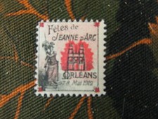 poster stamp cinderella vignette marken 1912 orleans fetes de jeanne d arc