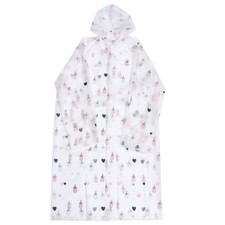 Clear Poncho Hiking Raincoat Reusable School Outdoor Riding