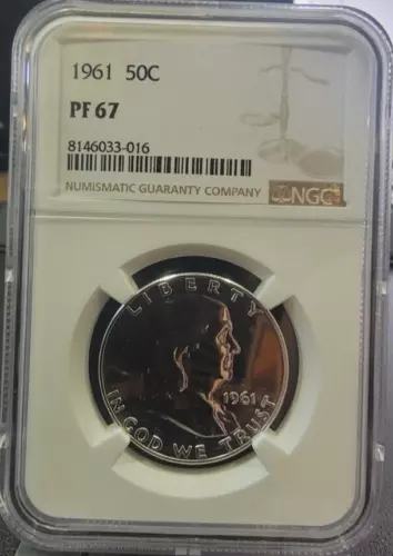 1961 Silver Proof Franklin Half Dollar NGC PF67