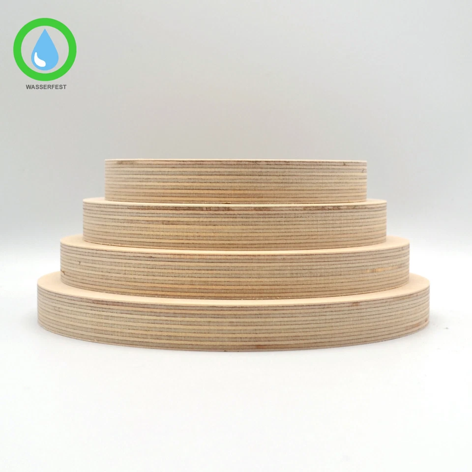 1x Holzscheibe Birke Multiplex 15 mm Holzrad rund Tischplatte Scheibe Sperrholz - Bild 4 von 4