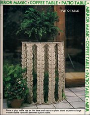 Retro Patio Table Pattern - Vintage Craft Book: 7430 Macrame Go Round BOOK ONLY