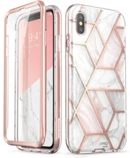 iPhone Xs Max Case i-Blason Cosmo Glitter Bumper Cover and Screen Protector