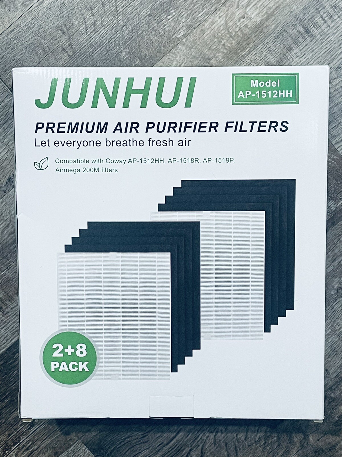 Coway AP1512HH HEPA & Carbon Filter Replacement Set - 2 HEPA + 8 Carbon