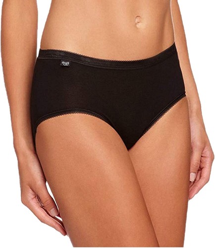 4 slip donna cotone SLOGGI BASIC MIDI, vita media mutanda classica non sgambata - Foto 7 di 8