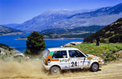 C Cassini M Raineri Fiat Uno Rally Car 1986 Old Photo
