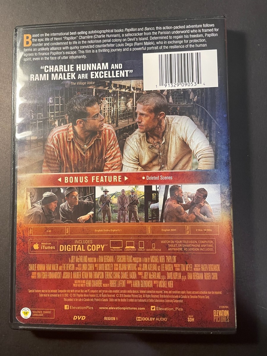 Papillon (2017) - DVD + Digital [DVD] | eBay