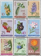 Yougoslavie 943-951 (édition complète) neuf 1961 Yougoslave Flora