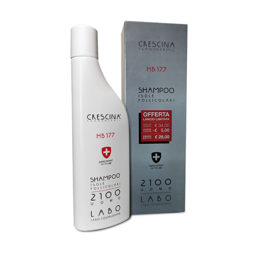 Labo Crescina Transdermic HB 177 Shampoo Ri- Crescita Capelli 2100 Uomo 150ml - Foto 1 di 1