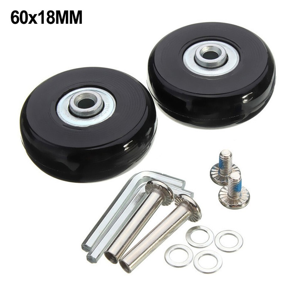 Smooth Rotation and Heavy Duty Wheels for Luggage 2pcs Roller Skate