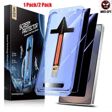 1X/2X For Samsung Galaxy S25 Ultra S24-S22 Auto Alignment Privacy Tempered Film