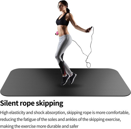 Cushioned Fitness Mat - 96" X 32" Waterproof & Easy to Clean for Home Workouts - Picture 7 of 11