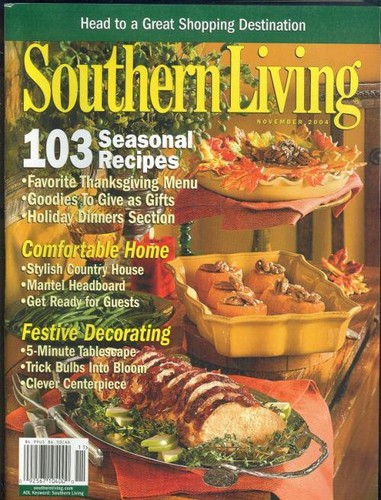 Southern Living Magazine November 2004 Thanksgiving Holiday Dinners Old Salem