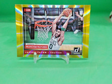 2021-2022 donruss franchise features yellow holo laser jayson tatum 03/25