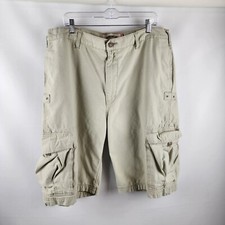 Levis Shorts Mens 38x13 Beige Vintage Cargo Y2K Workwear