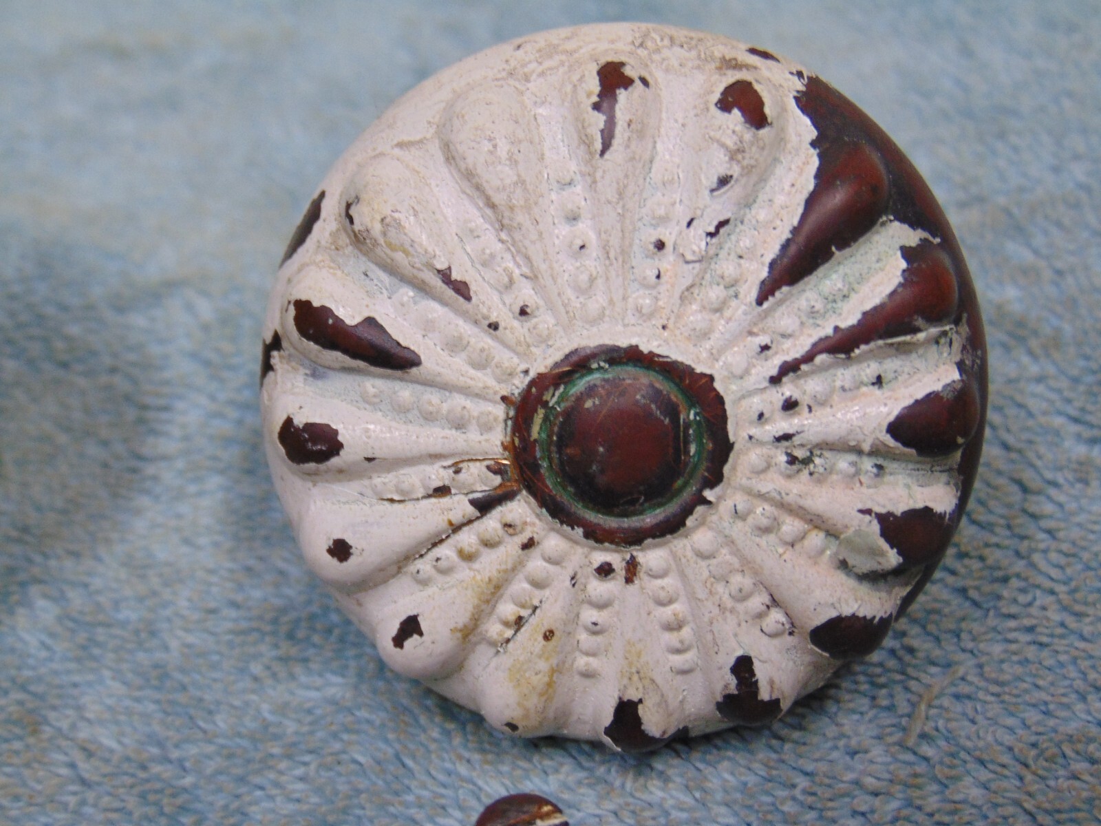 Antique Ornate Victorian Brass Door Knob Set Backplates Mortise Lock