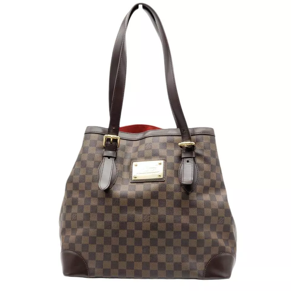 100% Authentic Louis Vuitton Hampstead MM Damier Ebene Tote Bag | eBay