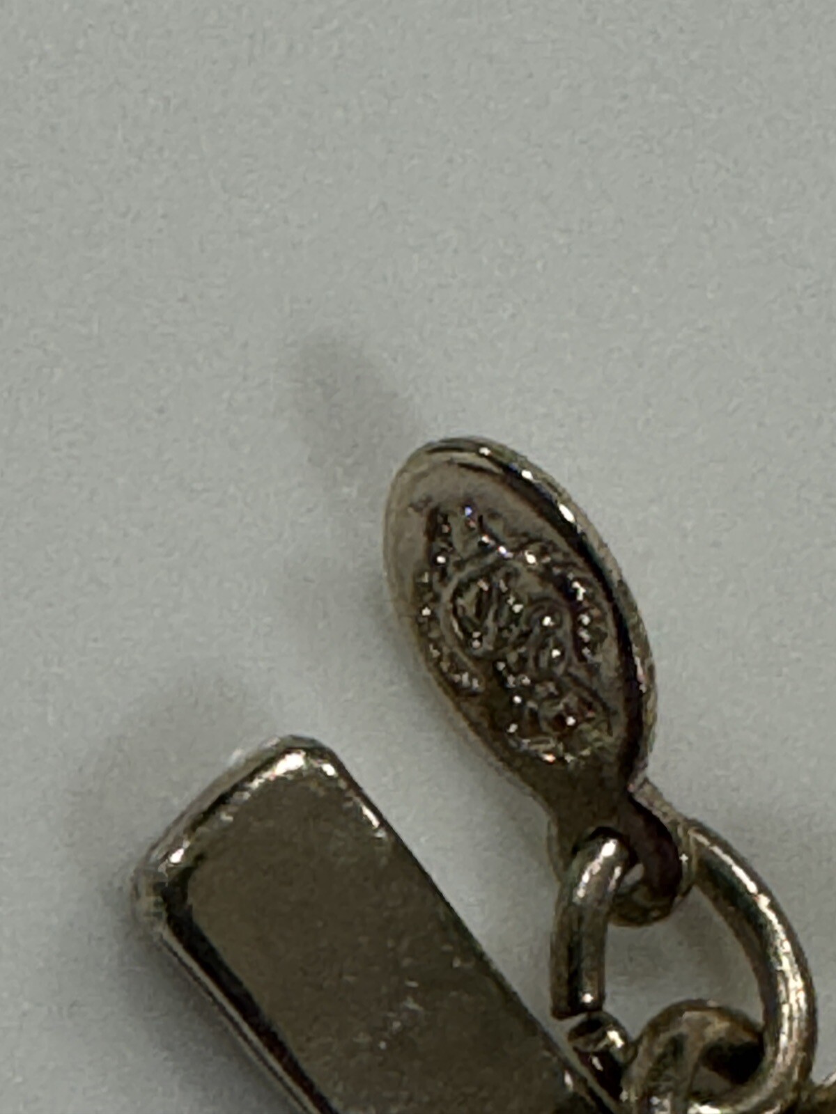 Multi Oval Link Textured Two Tone Adjustable Brac… - image 4