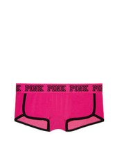 Victoria's Secret PINK Logo Boyshort Panty Deep Hot Pink