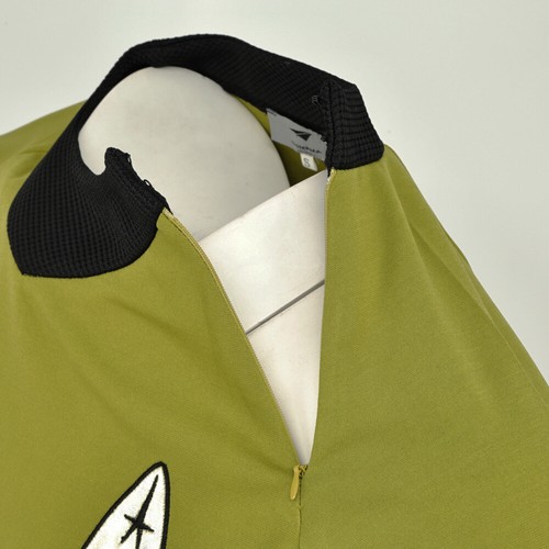 Cosplay TOS Captain Kirk Gold Shirts Spock Blue Uniforms Red Starfleet Tops Mens - 第 25/50 張圖片