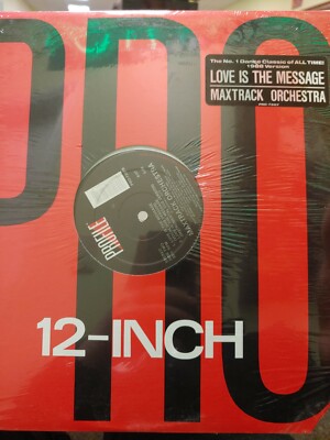 MAXTRACK ORCHESTRA LOVE IS THE MESSAGE 12'' MAXI-SINGLE LP RARE OOP LIKE NEW