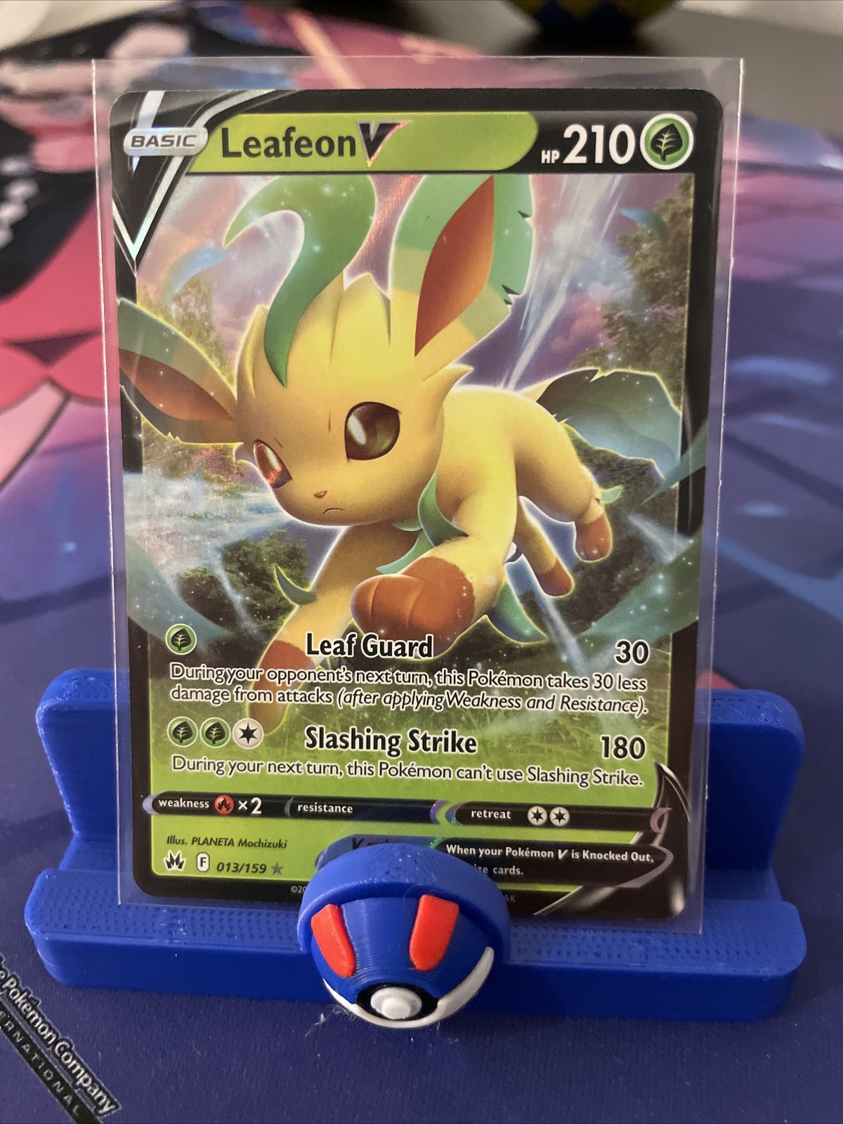 Pokémon TCG - Leafeon V - Crown Zenith - 13/159 - NM
